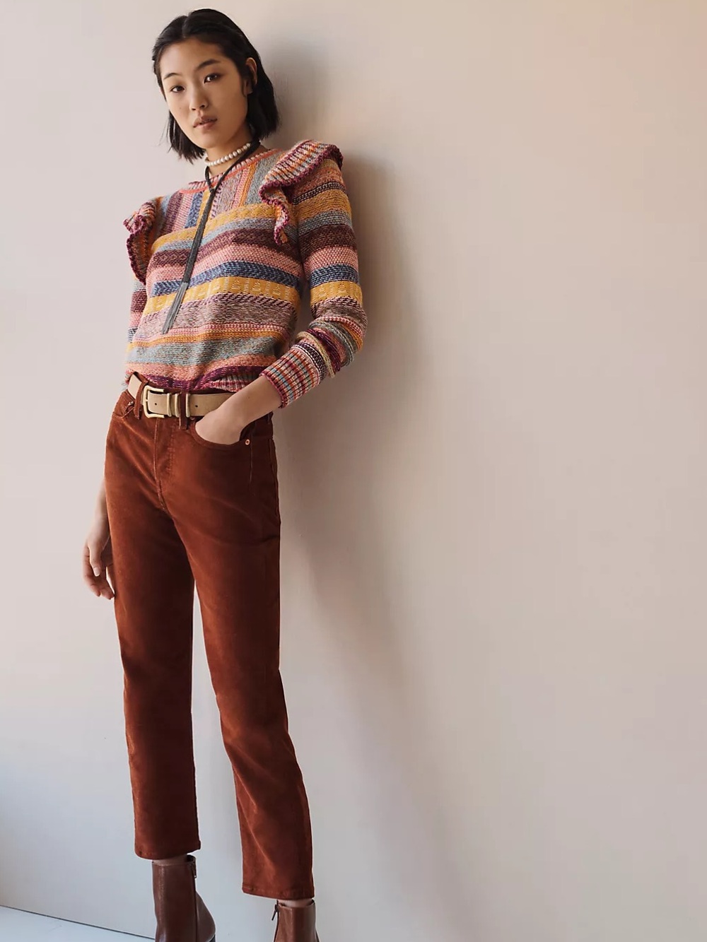 Pilcro Ruffled Sweater - Picture 4 of 4